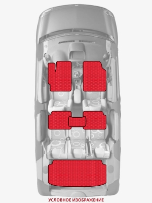 ЭВА коврики «Queen Lux» комплект для Audi 100 (C1)